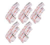5Pcs Parallel Stitch Presser Foot Plastic C Household Sewing Ma Accessories Durable Easily and a Parallel Stitch Presser Foot FootSewing Machine Pressing FootPresser