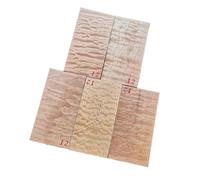 5pcs Pattern Shabili Water Wave Pattern Guitar Headstock Veneer Head Plate Making Material Guitar DIY MaterialWooden(12)