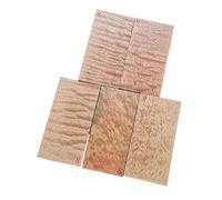 5pcs Pattern Shabili Water Wave Pattern Guitar Headstock Veneer Head Plate Making Material Guitar DIY MaterialWooden(8)