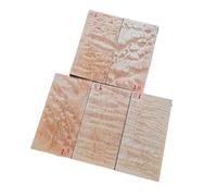 5pcs Pattern Shabili Water Wave Pattern Guitar Headstock Veneer Head Plate Making Material Guitar DIY MaterialWooden(17)