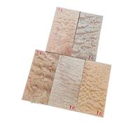 5pcs Pattern Shabili Water Wave Pattern Guitar Headstock Veneer Head Plate Making Material Guitar DIY MaterialWooden(16)