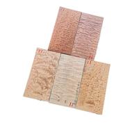 5pcs Pattern Shabili Water Wave Pattern Guitar Headstock Veneer Head Plate Making Material Guitar DIY MaterialWooden(11)