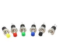 5pcs PBS-110 7MM Momentary Push Button Switch Press The Reset Switch Momentary On Off Push Button (Color : Red, Size : Press to Power Off)