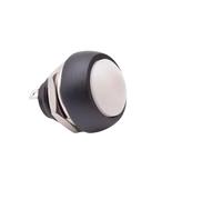 5PCS PBS-33B 12mm Momentary Push Button Switch, Mini Round Panel Mount Self Reset, 2 Pin 1A DC 12V, DIY Electric Control, 7 Colors(White Reset,20PCS)