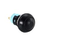 5PCS PBS-33B 12mm Momentary Push Button Switch, Mini Round Panel Mount Self Reset, 2 Pin 1A DC 12V, DIY Electric Control, 7 Colors(Black Locking,20PCS)