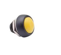 5PCS PBS-33B 12mm Momentary Push Button Switch, Mini Round Panel Mount Self Reset, 2 Pin 1A DC 12V, DIY Electric Control, 7 Colors(Yellow Reset,5PCS)