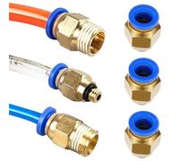 5Pcs PC 4mm/6mm/8mm/10mm/12mm M5 Thread Hose Fittings Pipe Quick Connectors PC Pneumatic Air Connector Fitting(PC8mm-1I8)