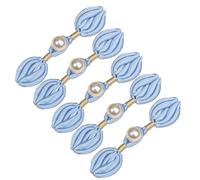 5Pcs Pearls Embellished Flower Shape Cheongsam Button Decorative Chinese Knot for Dress Cloaks Coat Sewing Craft Wedding Dress