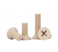 -5pcs PEEK cross countersunk flat head screws M1.2 M1.4 M1.6 M2 M2.5 M3 M4 M5 M6 M8 for high temperature, acid and alkali resistant screws(3mm,M2.5-2PCS)