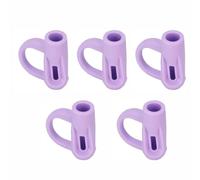 5PCS Pencil Grips for Children Handwriting, Ergonomic Training Pencil Grips, Writing Aid Tool for Left-Handed and Right-Handed Kids, Scientific Three-Finger Positioning Guide(Purple)