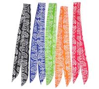 5pcs Pet Cooling Scarf for Dogs Summer Outdoor Running Ice Towel | Polyester Cotton with Water-absorbent Resin Particles, Cooling Support, for Pet Use, Bandana Style Color Random Color