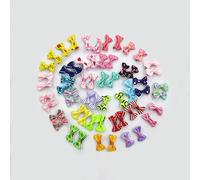 5PCS Pet Holiday Headwear Sparkly Diamond Decor Hairpin Head Flower Classic Style Multi-Use Accessory for Festive Occasions Adorable Grooming Small Medium Fluffy Dogs