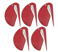 5Pcs Pet Knotting Comb, Hair Removal Comb for Dogs & Cats, Pet Hair Grooming Tool for Pets, Fur Buster, Hair Cutter, Knot Comb - Ideal for Outdoor Grooming Removing Tangles (Red)
