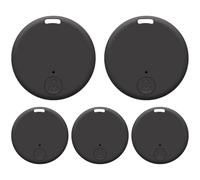 5Pcs Pet Trackers for Dogs, GPS Anti-Lost Round Key Finder Plastic Tracking Device for Children Pets Cats Wallet Keychain Luggage Alarm Reminder