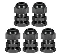 5Pcs PG11 Waterproof Cable Gland, IP68 Nylon Plastic Adjustable Locknut Connector for 4mm-16mm Cables, with Rubber Seal Ring for Industrial and Outdoor Equipment
