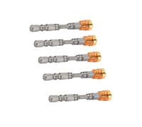 5pcs PH2 Drywall Bit Set Screwdriver Bits Set S2 Steel Magnetic Cross Head PH2 Screwdriver Bits 1/4inch Shankfor Drywall Screws(Yellow)