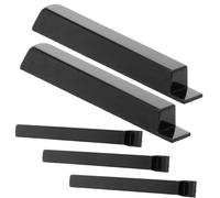 5pcs Piano Black Keytops Replacement Parts for Piano | Plastic Build, Easy Install Fit, Practical Musician Supply for Keyboard Maintenance and Repair