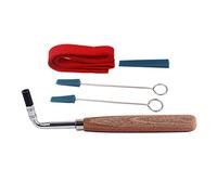 5Pcs Piano Tuner Tools Piano Tuning Kit Professional Metal Rubber Tuning Mute Kit Including Hammer Mutes Strip For Turn Portable
