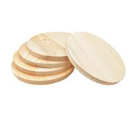 5PCS Pine Circle Plaque, 20x1.5cm Blank Unfinished Round Wooden Circles Plaques for Craft Projects, Engraving, Wood Burning, Painting