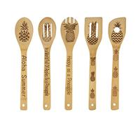 5PCS Pineapple Wooden Cooking Spoons Set,Pineapple Kitchen Decor,Pineapple Decor,Pineapple Gifts,Pineapple Themed,Pineapple Kitchen Utensils Housewarming Wedding Mom Kitchen Gifts Idea Kitchen Decor