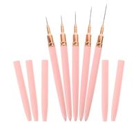5pcs Pink Nail Art Liner Brush Pen for Drawing Lines and Flowers