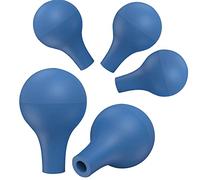 5Pcs Pipette Rubber Bulb, Dropper Rubber Caps Pear Shaped Lab Suction Ball Pipettor Laboratory Tools