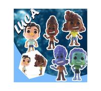 5pcs Pixar Luca Figures 10cm Alberto Giulia Figurines Miniatures Cake Toppers