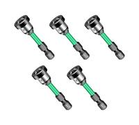 5Pcs Plasterboard Positioning Screwdriver Bits with Rings Screws Locating Batch Head for Woodworking 50mm Screw Fastening