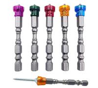 5pcs Plasterboard Screw Bits, PH2 Drywall Bit, 1/4inch Screwdriver Bits, Drywall Screwdriver Suitable for Electronic Equipment Maintenance (Multicolor)