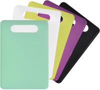 5Pcs Plastic Chopping Board 29x19cm Anti-Slip Small Chopping Board | Lightweight Mini Coloured Chopping Boards Set, Kitchen Antibacterial Food Chopping Boards, for Delicatessen,Vegetables,Fruit