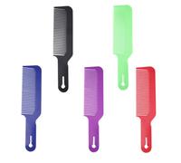 5pcs Plastic Hand Held Barber Comb for Salon Haircut Men Styling