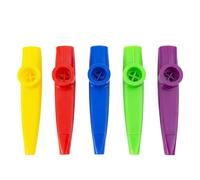 5Pcs Plastic Kazoos Musical Instruments Kazoo Flute Diaphragms for Prize Party Favors