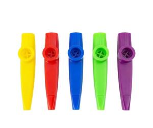 5Pcs Plastic Kazoos Musical Instruments Kazoo Flute Diaphragms for Prize Party Favors