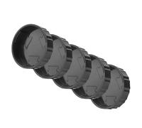 5PCS Plastic Rear Lens Cap Protective Cover for Contax & Yasica C Y Mount SLR Cameras - Lightweight, Portable, and