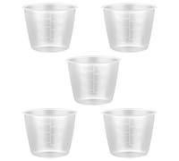 5PCS Plastic Transparent Rice Measuring Cups ，160 ml for Rice Cookers and Laundry Measuring，Cooking and Laundry Use