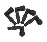 5pcs Plug Boot Cap for Gasoline Engines, Heat Resistant | Black Copper ABS Build, for Ignition Leads and Field Equipment Repair, DIY Engine Work