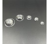 5Pcs PMMA Convex Acrylic Lens Set(5pcsx18mm x 6.3mm)