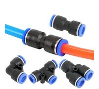 5pcs Pneumatic connectors 4mm 6mm 8mm 10mm PU/PV/PE/PY Type Quick Release Push-in Connect air Water Pipe Pneumatic connectors(PU-4 5PCS)