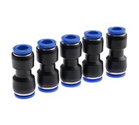 5pcs Pneumatic Fittings Push in Straight Reducer Connectors Water Hose Quick Connect for Air Water Hose PG12-10