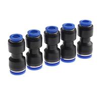 5pcs Pneumatic Fittings Push in Straight Reducer Connectors Water Hose Quick Connect for Air Water Hose PG10-8