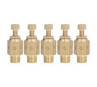 5Pcs Pneumatic Muffler Brass Air Flow Exhaust Noise Reducer Kit PSC01 High Performance Industrial Grade Brass Fittings for Air Compressors Pneumatic Tools