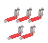 5Pcs Pneumatic Tool Hook, L Shaped Rafter Hanger, Stainless Steel Rotating Fitting Hook with L Shaped Design, Ideal for Air Nailer, Hammer & Blow Guns