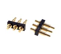 5PCS Pogo Pin Connector Spring Loaded Contact Test Probe Power Charge Header Pins 2.54 Grid 7.0mm High,DIP,1×3 Pin
