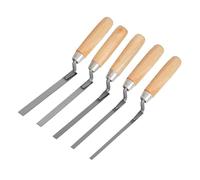 5Pcs Pointing Trowel Tool for Brick Work - Professional Finger Pointing Trowel Set for Masonry - Stainless Steel Tuck Pointer Tools for Brickwork Joint Repair - DIY Building Hand Tools