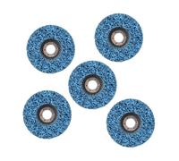 5pcs Poly Strip Abrasive Disc, Rust and Paint Removal Grinding Wheel for Angle Grinder, Blue Nylon Cleaning Wheel with Uniform Finish, Low Dust for Car Panels Wood (100 * 14 * 22 holes blue diamond)