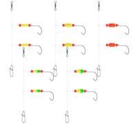 5PCS Pompano Rigs, Sea Fishing Pompano Rigs with Floats for Saltwater Florida Offshore Surf Fishing