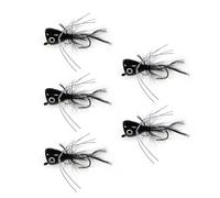 5pcs Popping Fly Lures Fly Fishing Baits For Trout Salmon Topwater Fishing Lures With Hook Artificial Baits Effective Fish Catching Tool
