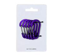 5Pcs Portable Carabiner Clip Practical Outdoor Gear Aluminum Carabiner Holder Metal Keychain In Various Styles Aluminum Spring Gate Clip