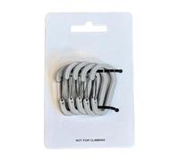 5Pcs Portable Carabiner Clip Practical Outdoor Gear Aluminum Carabiner Holder Metal Keychain In Various Styles Aluminum Spring Gate Clip
