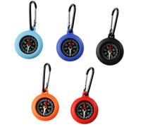 5Pcs Portable Keychain Compasses Mountaineering Pointers Navigation Outdoor Camping Hiking Pocket Outdoor Camping Hiking Pocket Compasses